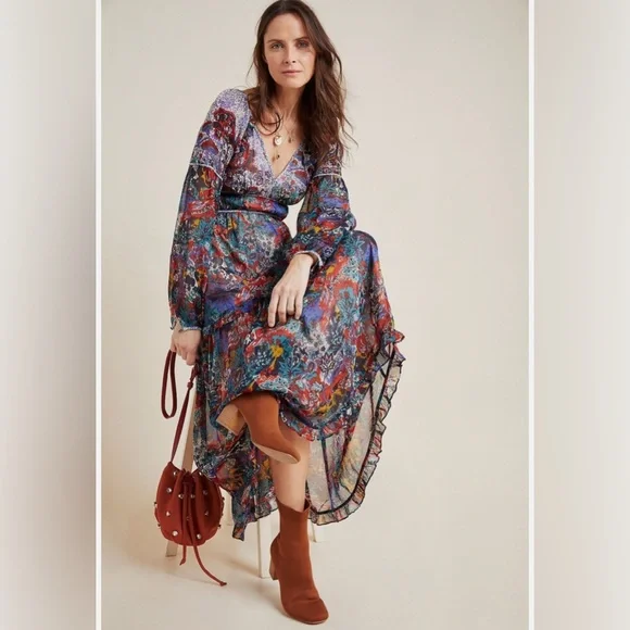 Anthropologie x Maeve Annabella Floral Maxi Dress - Picture 3 of 7